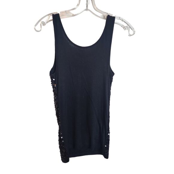 Old Navy Black Sequin Tank, Small - Picture 4 of 6